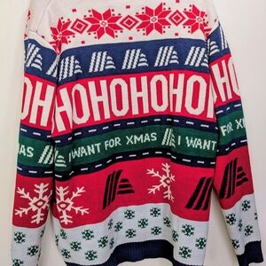 Festive Holiday Sweater - Red, Green, Blue